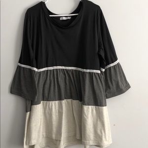 3XL Tri-colored Top